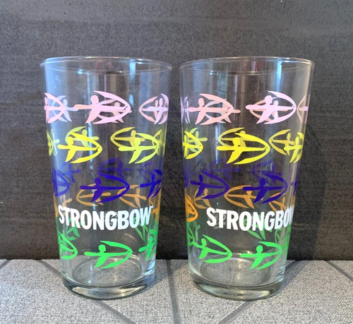 Strongbow pint glasses new - strongbow, x