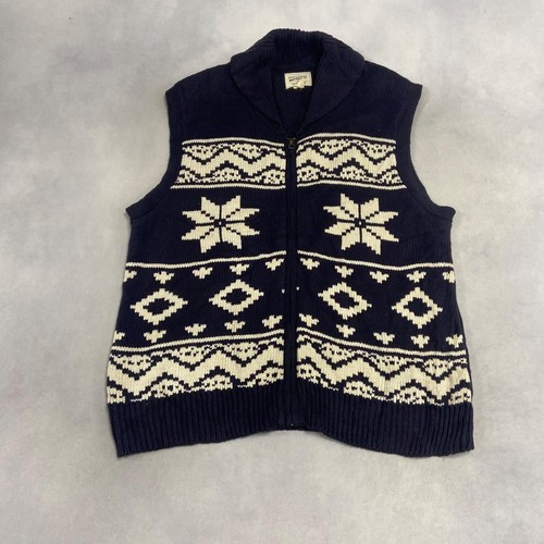 Vintage knitted sweater vest - vintage,