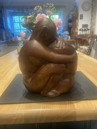 Hand carved wooden - carved, couple
