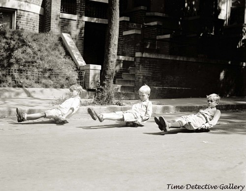 Boys riding vintage - riding,