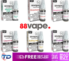 88 Vape E-Liquid | ANYTANK | 10ml | All Flavours | 1mg 3mg 6mg | 20 Pack (200ml)
