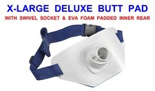 X-LARGE 12" DELUXE SWIVEL BUTT PAD SEA FISHING BELT FOR UPTIDE BOAT ROD LURES