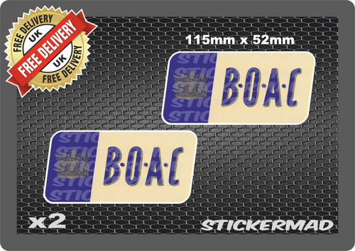 Boac airline stickers - boac, comet