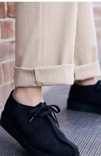 Clarks Desert Trek Ladies Black Suede Leather Shoes UK Size 4 D / Eu 37