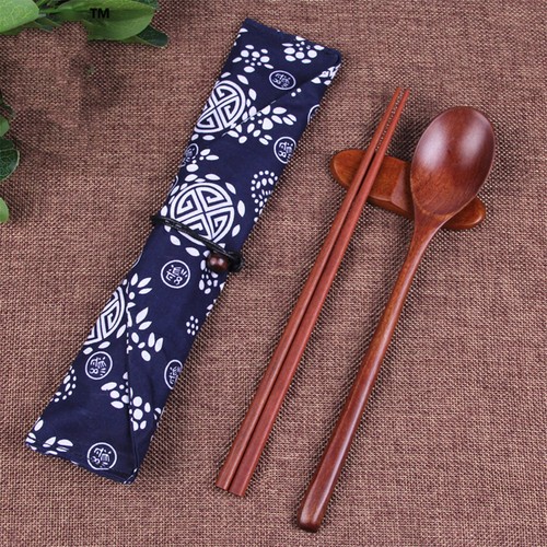 Travel chopsticks wood spoon - travel,