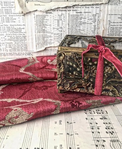 Vintage brocade fabric - vintage,