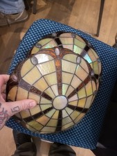 Iridescent Tiffany Style Pair