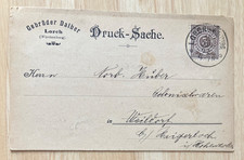 Wurttemberg 1902 Postal Card -- LORCH CDS -- 100% for charity