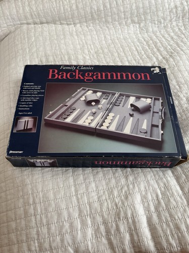 Backgammon set faux - set, leather