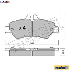 BRAKE PAD SET DISC BRAKE