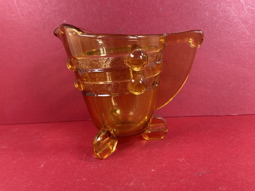 Art deco stolzle czech amber - stolzle,