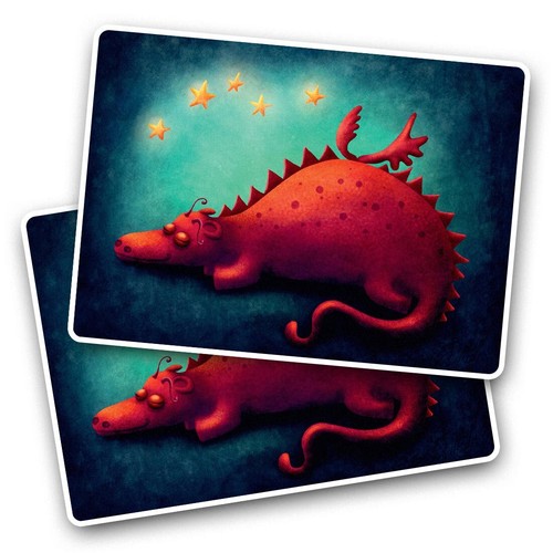 Vinyl sticker fantasy red - vinyl,
