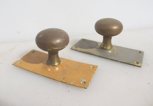 Antique brass door knobs - antique,