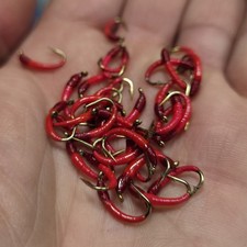 3 x RED BUZZER FLY FISHING WET