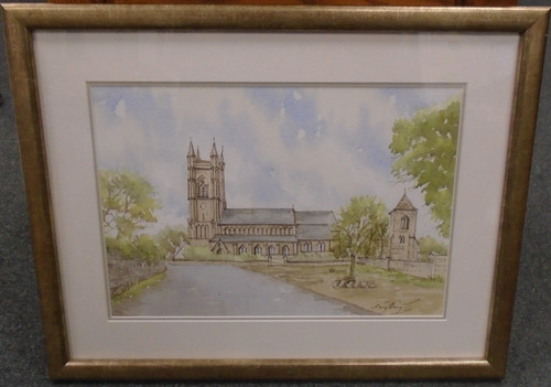 Original framed watercolour - framed,
