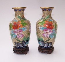 TRUE PAIR OF CHINESE CLOISONNE