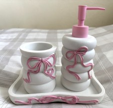 Pink Bow Hand Soap Dispenser