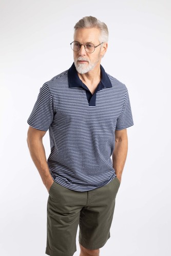 Weird fish virgil striped polo - virgil,