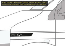 2 x Van Life Stickers Decals Front Wing Stripes Day Van Camper VW T5.1 T30 T32
