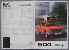 Peugeot 504 Pick-Up Petrol &