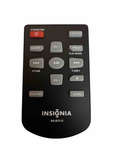 Insignia b3112 remote - ns-b3112,