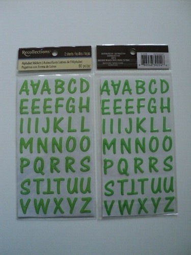 Recollections epoxy alphabet - epoxy,
