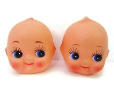 2-pc Vtg 2-1/2" Cherub Baby