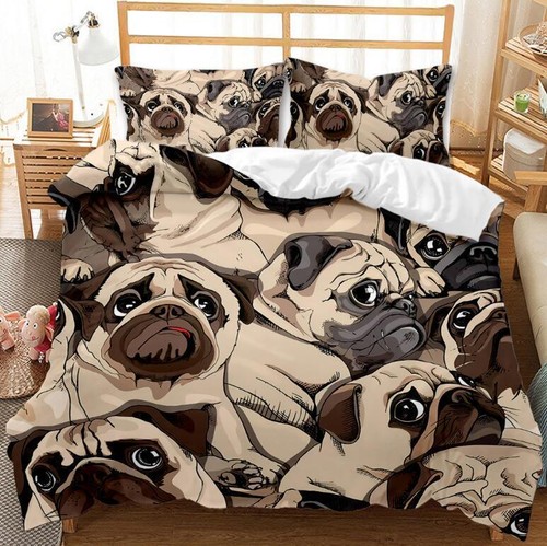 Cute dogs pug duvet - cute/dogs, pug/duvet
