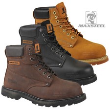 MENS LEATHER WORK BOOTS
