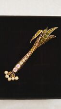 HEIDI DAUS "Scallion" (Vegetable/Harvest) Joint/Catch Closure Beaded Pin-LAST 1!