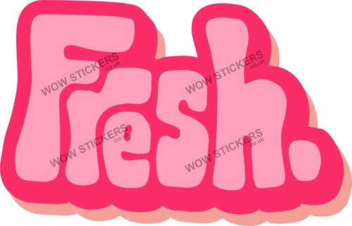 Fresh sticker trailer van