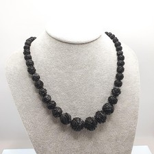 Antique Victorian Whitby Jet