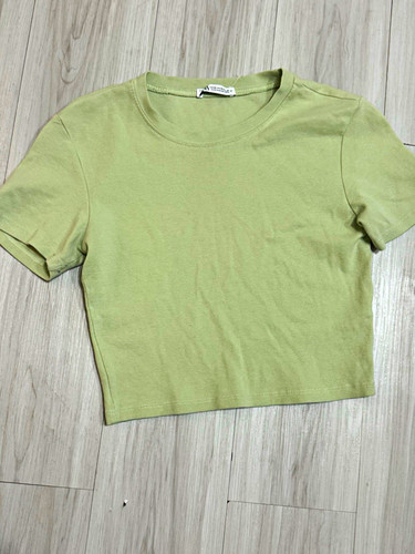 Zara women green solid - women’s,