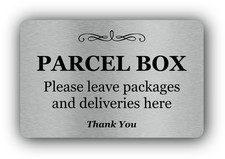 Parcel Box Sign – Rigid