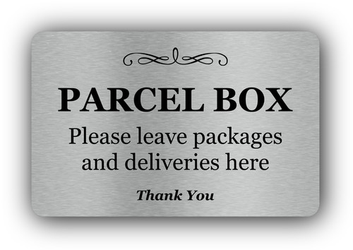 Parcel box sign rigid - parcel,