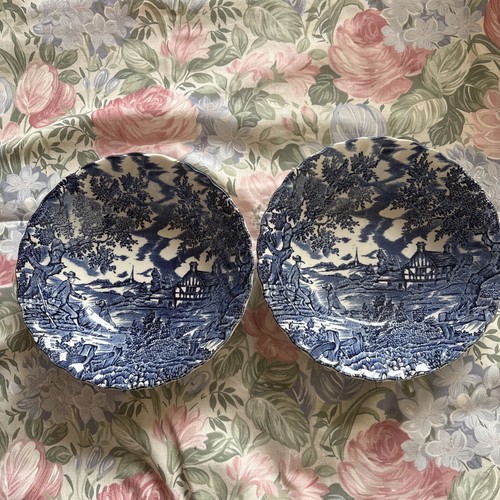 Pair vintage blue - pair,