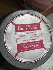Goodmans Audiom 81 15" Bass Drivers (15-Ohm / 25Hz) - Pair AB
