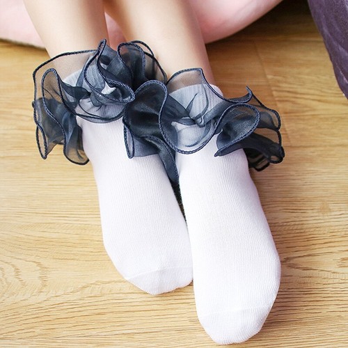 Girls lace ruffle frilly - girls,