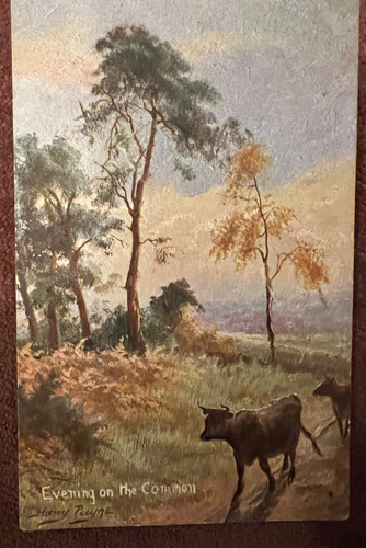 Antique postcard artist harry - antique,
