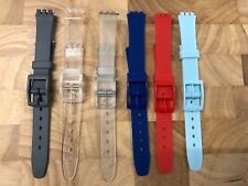 Plastic & silicon Watch Straps to suit Swatch Ladies Plastic Standard size Watch