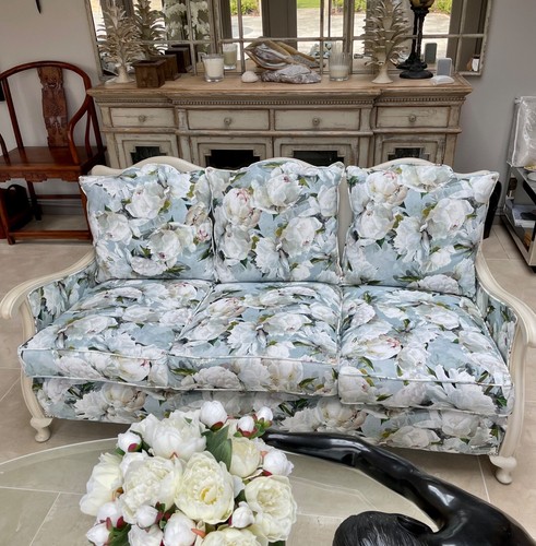 Cane sofa and chairs vintage - sofa,