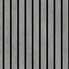 Wooden Slats Grey Realistic 3D