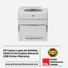 HP Colour LaserJet 5550dn 5550 A3 A4 Duplex Network USB Printer + Warranty