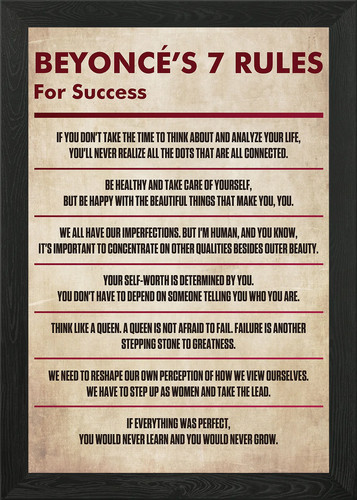 Beyonce quotes framed - framed, wall