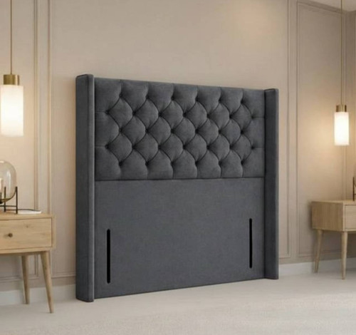 Plush chesterfield wing - plush, floor