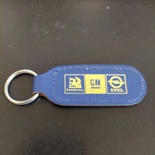 Vintage Vauxhall GM Opel Car Keyring Collectable Leather pre 01 phone numbers