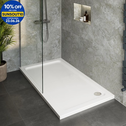 Modern rectangle shower - shower, tray