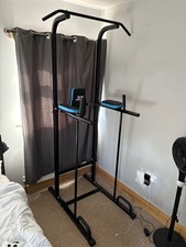 JX Fitness Adjustable Power Tower Dip Station Pull-Up Bar for Workout