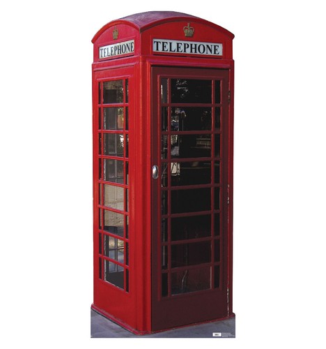 Life size english phone - life-size, booth