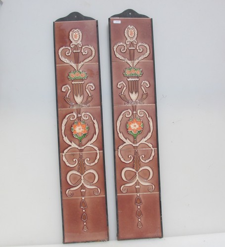 Ceramic art nouveau fireplace - ceramic,